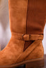 We Ride At Dawn Camel Faux Suede Knee High Boots - Whiskey Skies - CORKYS FOOTWEAR