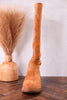 We Ride At Dawn Camel Faux Suede Knee High Boots - Whiskey Skies - CORKYS FOOTWEAR