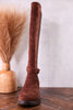 We Ride At Dawn Chocolate Brown Faux Suede Knee High Boots - Whiskey Skies - CORKYS FOOTWEAR