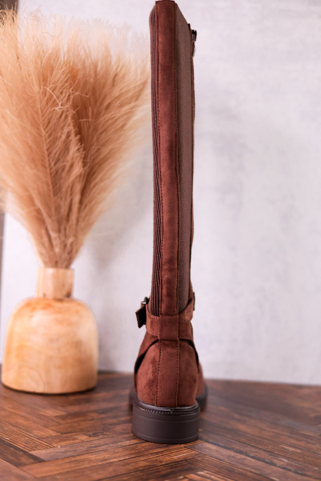We Ride At Dawn Chocolate Brown Faux Suede Knee High Boots - Whiskey Skies - CORKYS FOOTWEAR