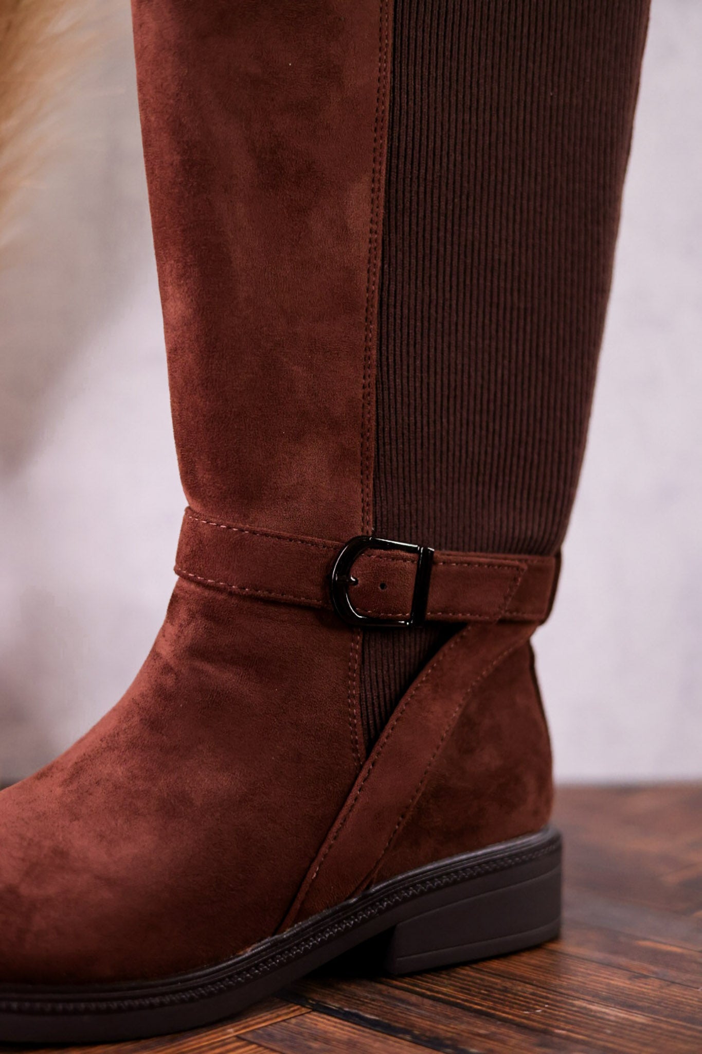 We Ride At Dawn Chocolate Brown Faux Suede Knee High Boots - Whiskey Skies - CORKYS FOOTWEAR
