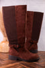 We Ride At Dawn Chocolate Brown Faux Suede Knee High Boots - Whiskey Skies - CORKYS FOOTWEAR