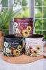 "Welcome" Metal Containers with Botanical Design (3 Colors) - Whiskey Skies - GERSON COMPANIES