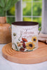 "Welcome" Metal Containers with Botanical Design (3 Colors) - Whiskey Skies - GERSON COMPANIES