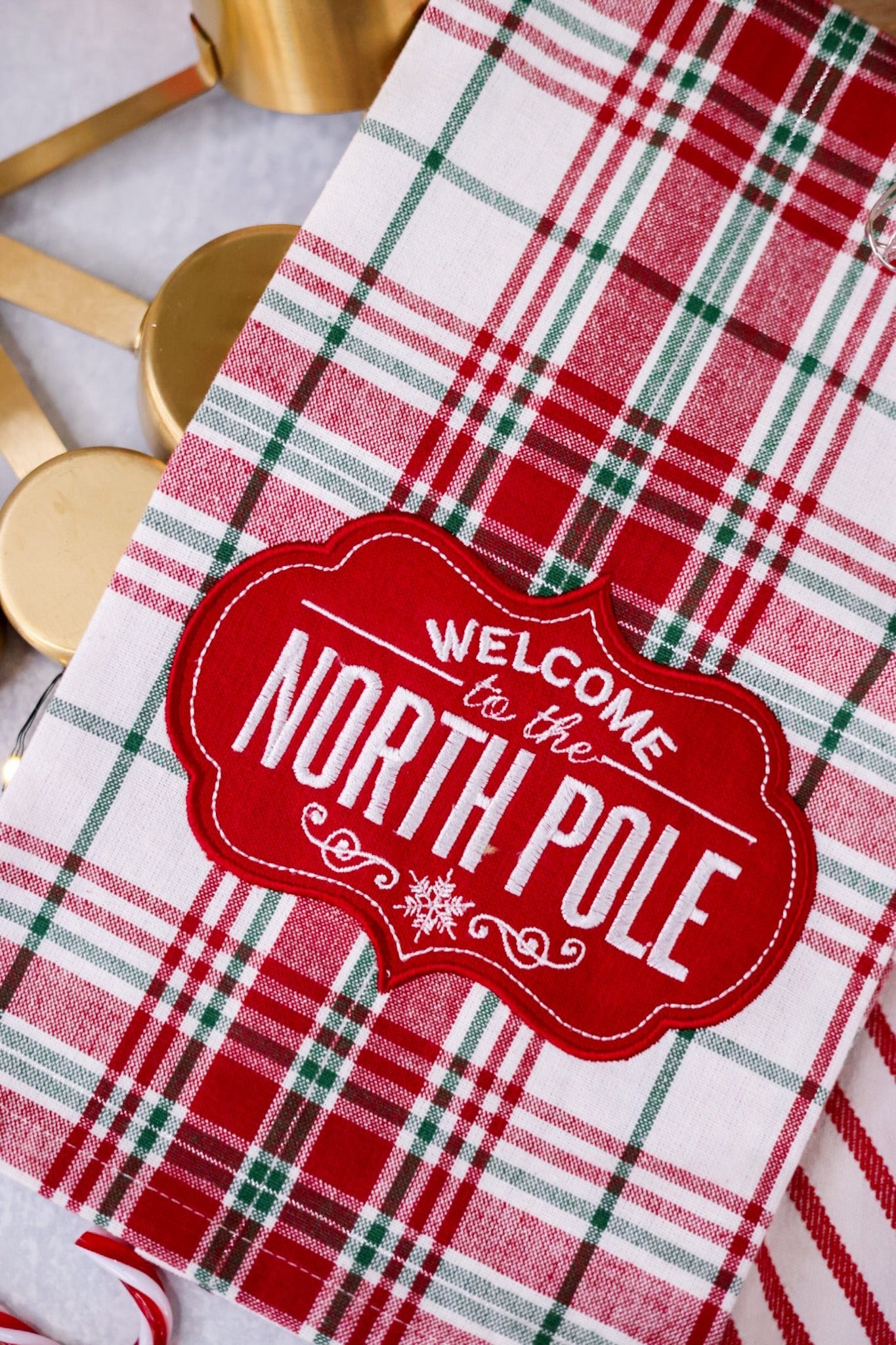 Welcome To The North Pole Towel - Whiskey Skies - C & F ENTERPRISES