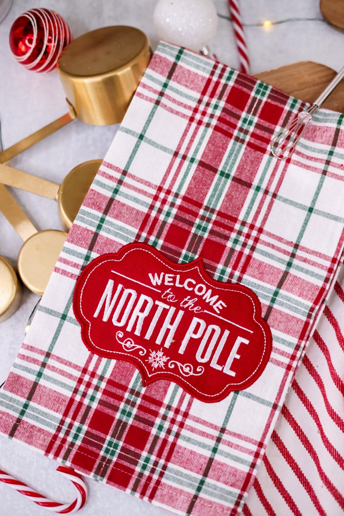 Welcome To The North Pole Towel - Whiskey Skies - C & F ENTERPRISES