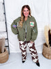 West Coast Rodeo Embroidered Bomber Jacket - Whiskey Skies - DAVI & DANI