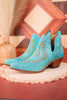 Westerly Western Leather Booties - Whiskey Skies - KHEMCHAND HANDICRAFT