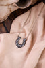 Western Black & White Checkered Horse Shoe Necklace - Whiskey Skies - SNOWING WEST