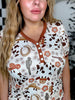 Western Ghost Short Sleeve Top & Jogger Bottom Loungewear Set - Whiskey Skies - SHIRLEY & STONE