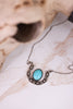Western Horseshoe Turquoise Pendant Necklace - Whiskey Skies - BOHO RANCH SHOP