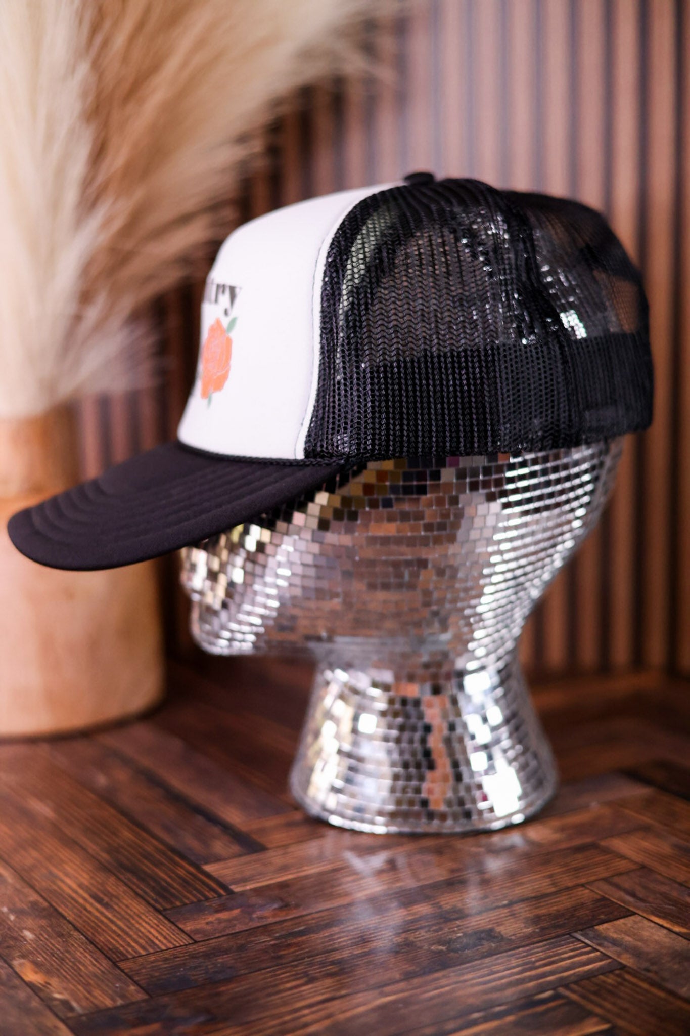 Western Inspired "Country Folk Rock" Trucker Hat - Whiskey Skies - RODEO HIPPIE