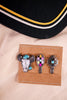 Western Slip On Hat Charm W/ Steer & Aztec (Set Of Three) - Whiskey Skies - BOHO RANCH SHOP