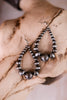 Western Style Cowgirl Pearl Teardrop Hoop Drop Earrings - Whiskey Skies - BOHO RANCH SHOP