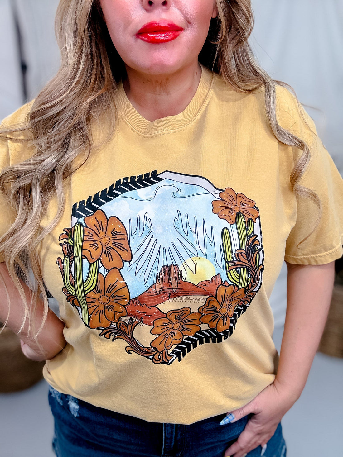 Western Thunderbird Graphic T-Shirt - Whiskey Skies - FESTIVITIES