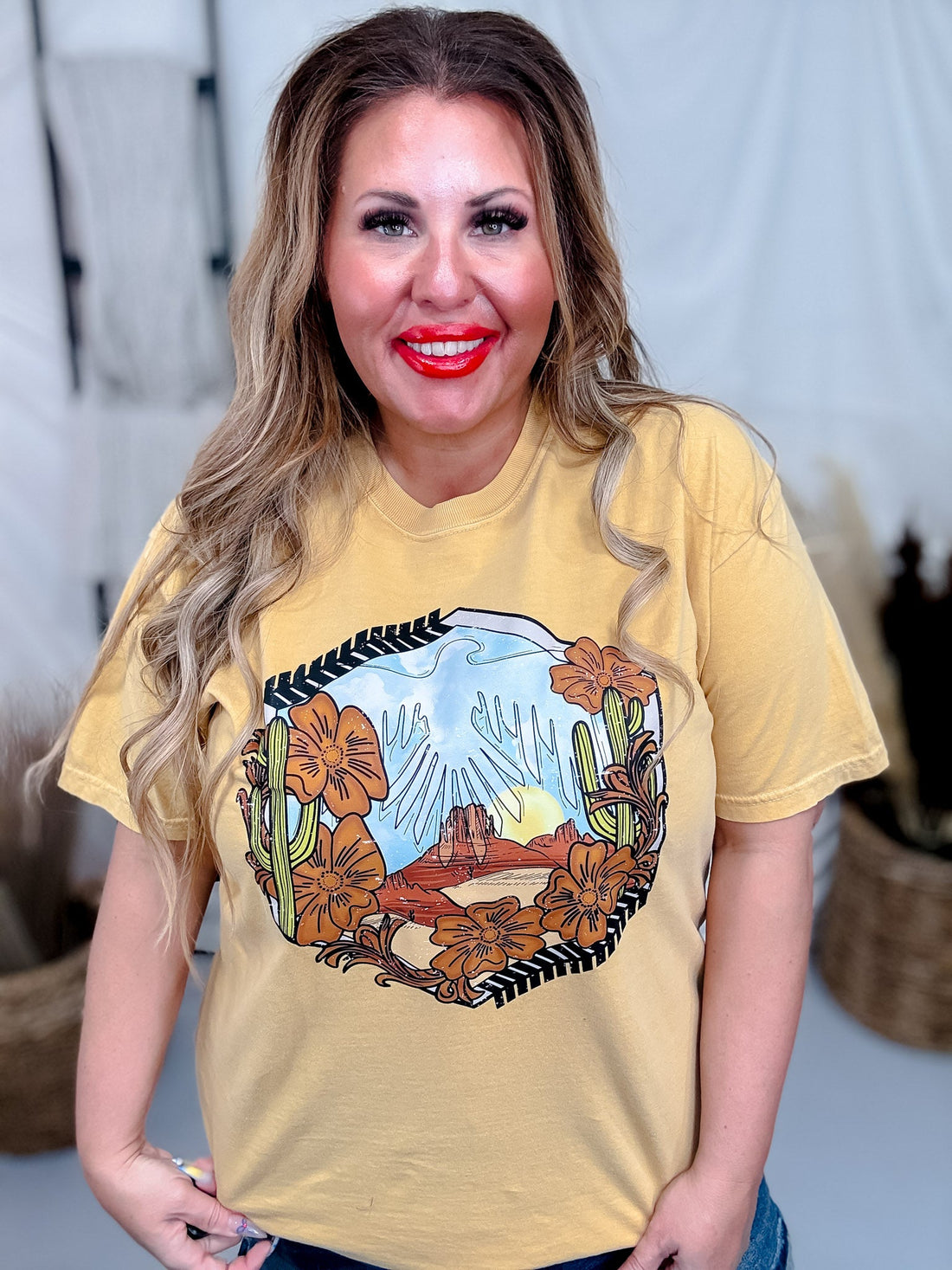 Western Thunderbird Graphic T-Shirt - Whiskey Skies - FESTIVITIES