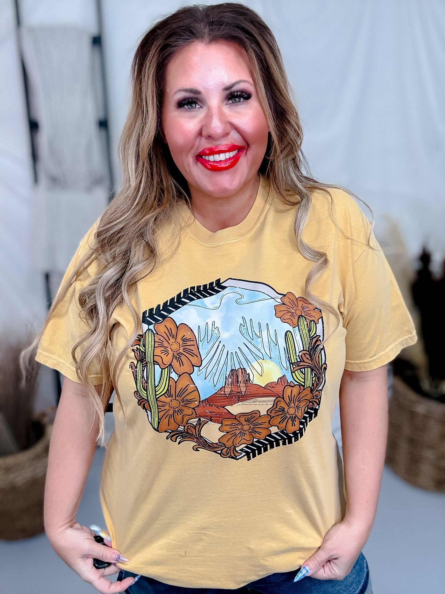 Western Thunderbird Graphic T-Shirt - Whiskey Skies - FESTIVITIES