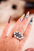 Western Wild White Stone Stretch Ring - Whiskey Skies - BOHO RANCH SHOP