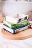 Whimsical Classics Stacked Books Ceramic Planter - Whiskey Skies - STEEL MILL & CO.