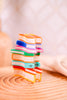 Whimsical Rainbow Book Stack Claw Clip - Whiskey Skies - SOAP ELEN GLEN