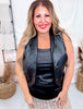 "Whiskey Creek" Black Button Up Vest - Whiskey Skies - 2 FLY CO.