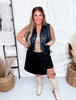 "Whiskey Creek" Black Button Up Vest - Whiskey Skies - 2 FLY CO.