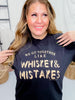 Whiskey & Mistakes Graphic T-Shirt - Whiskey Skies - SOUTHERN BLISS COMPANY