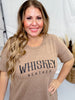 Whiskey Weather Scoop Neck Graphic T-Shirt - Whiskey Skies - SOUTHERN BLISS COMPANY