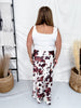 White & Brown Cow Print Satin Maxi Skirt - Whiskey Skies - DAVI & DANI