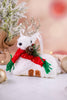 White Fabric Christmas Deer Ornaments (2 Styles) - Whiskey Skies - SPECIAL T IMPORTS INC