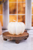 White Gold Pumpkin Candle Small - Whiskey Skies - SULLIVANS