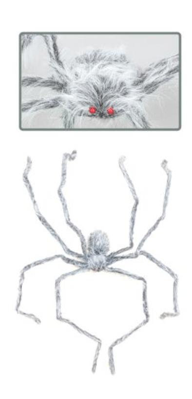 White Halloween Giant Spider - Whiskey Skies - HANNA'S HANDIWORKS