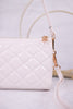 White High Gloss Riley Crossbody Bag - Whiskey Skies - JEN & CO