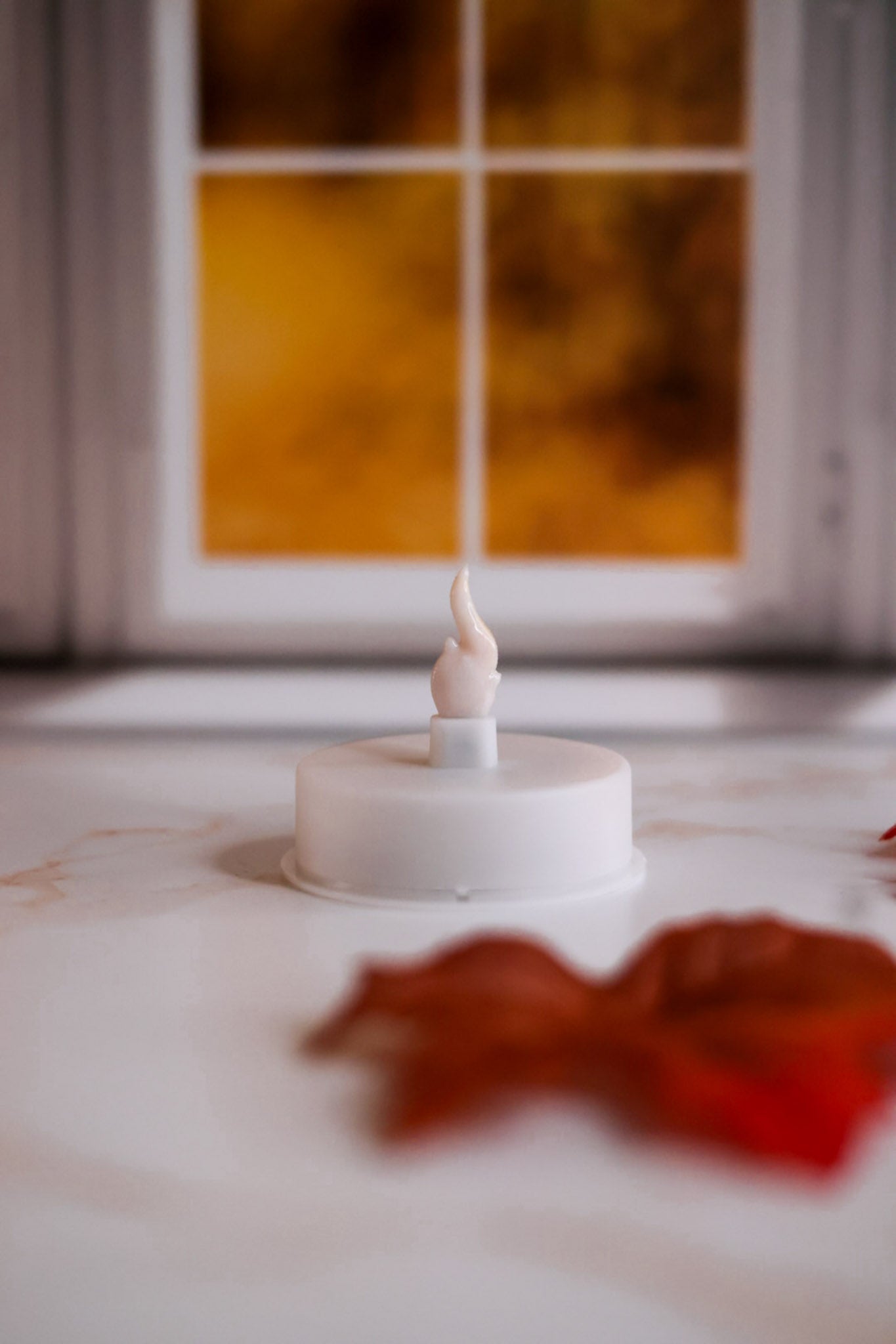 White LED Flame Tea Light - Whiskey Skies - WT COLLECTION