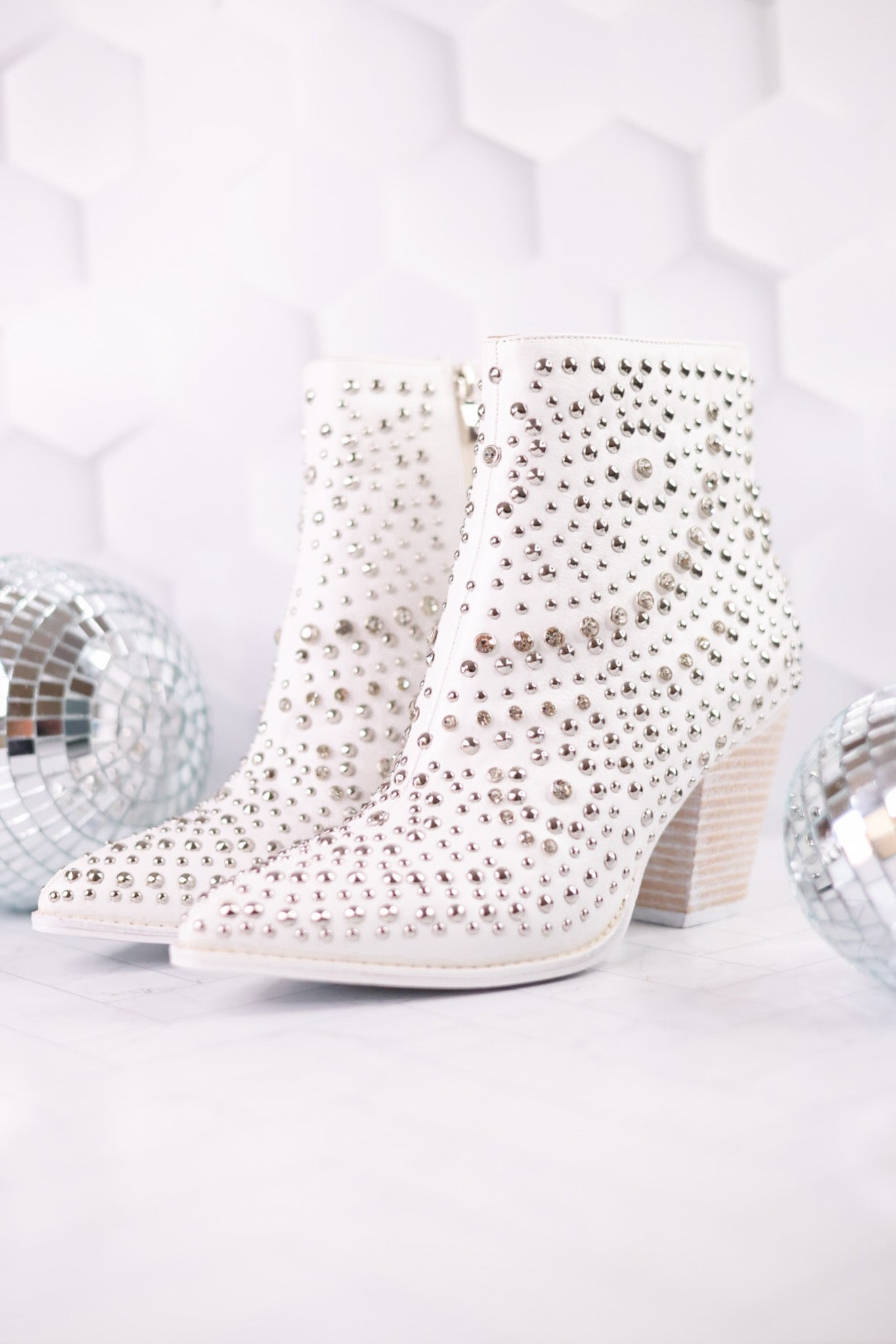 White Line Dance Rhinestone Booties - Whiskey Skies - CORKYS FOOTWEAR