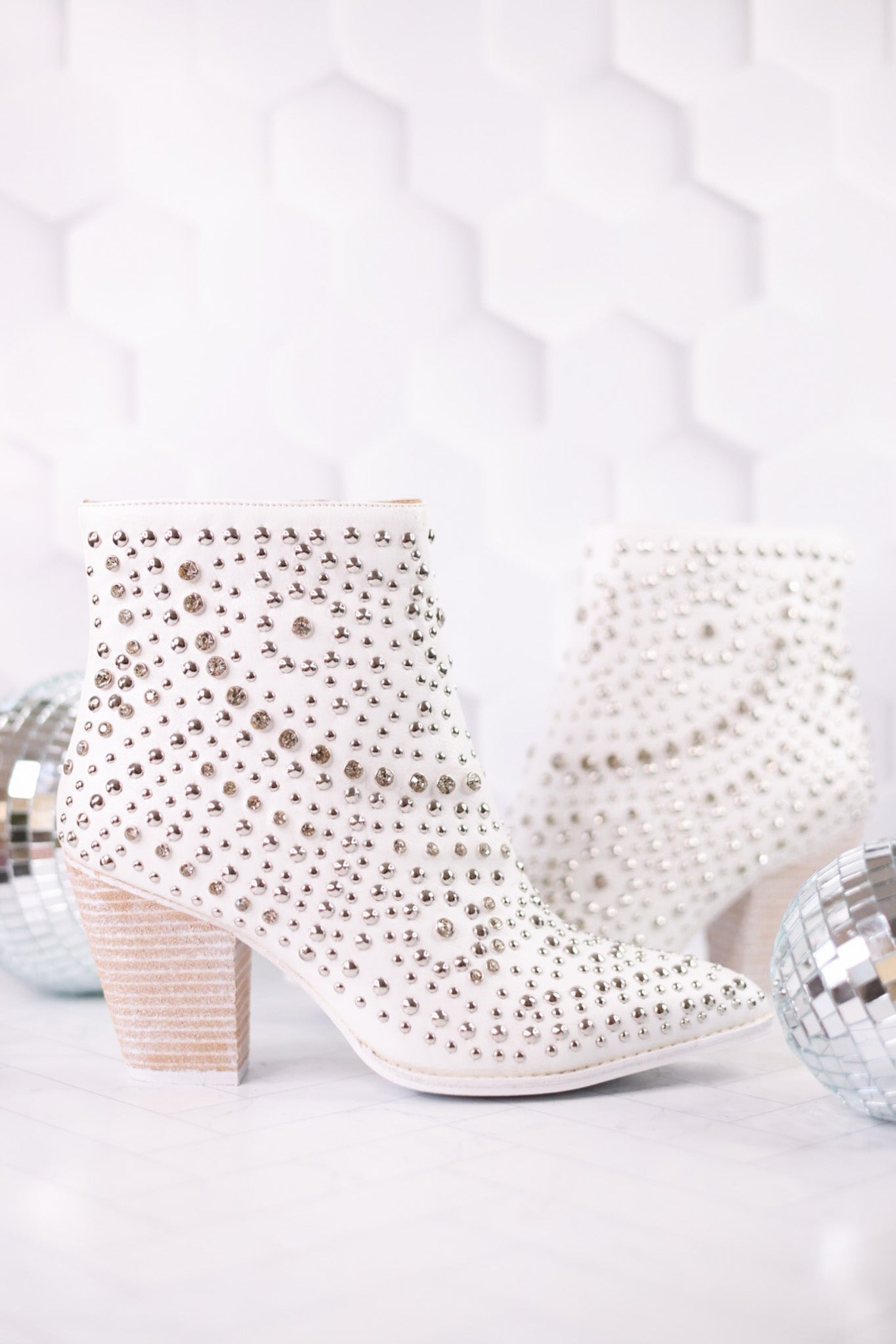 White Line Dance Rhinestone Booties - Whiskey Skies - CORKYS FOOTWEAR