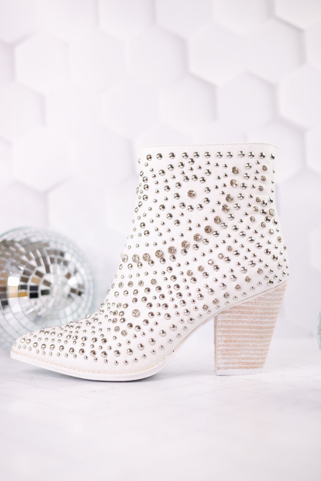 White Line Dance Rhinestone Booties - Whiskey Skies - CORKYS FOOTWEAR