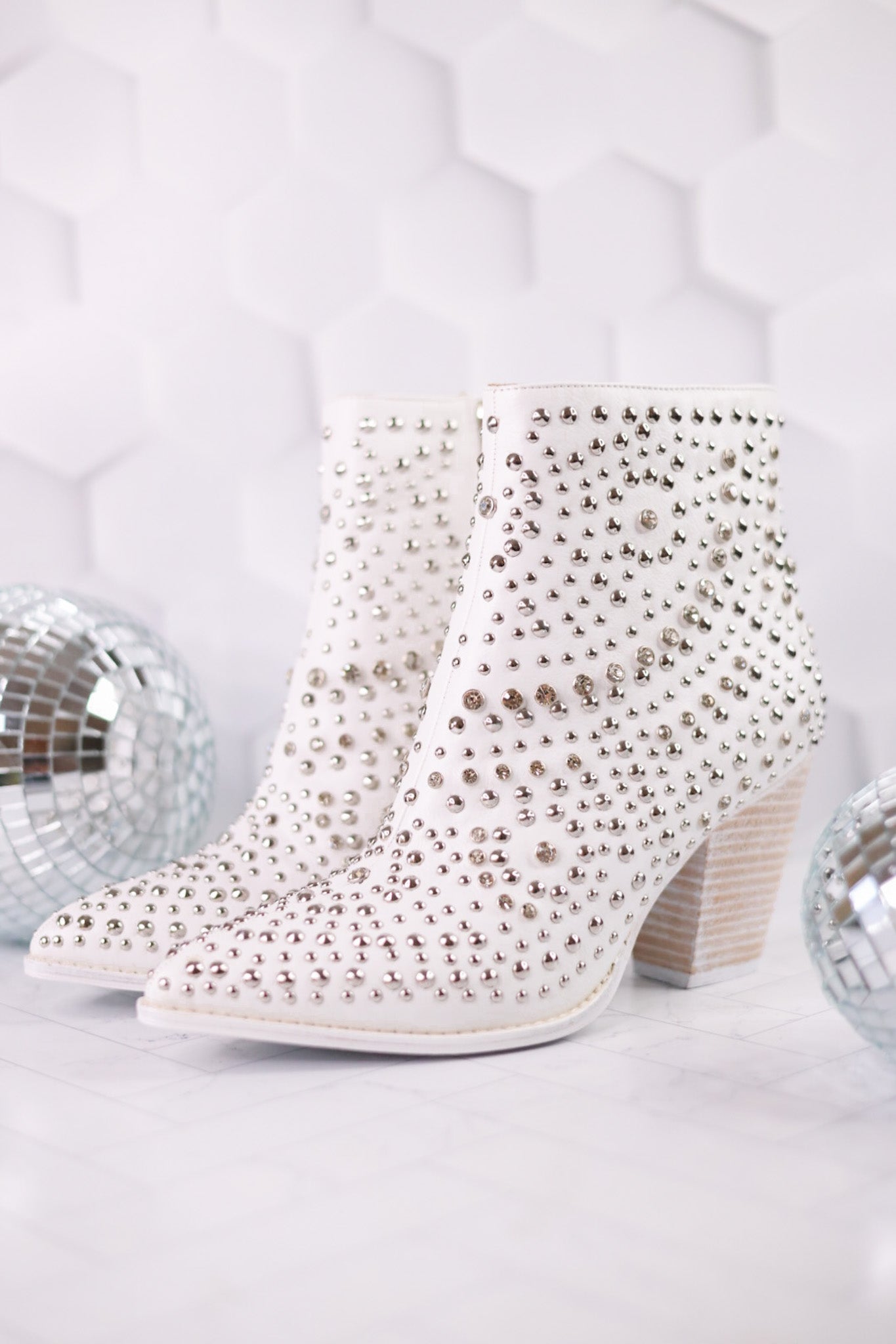 White Line Dance Rhinestone Booties - Whiskey Skies - CORKYS FOOTWEAR