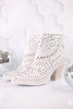 White Line Dance Rhinestone Booties - Whiskey Skies - CORKYS FOOTWEAR