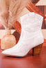 White Plus One Western Ankle Boots - Whiskey Skies - CORKYS FOOTWEAR