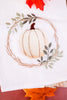 White Pumpkin Wreath Decorative Kitchen Towel - Whiskey Skies - C & F ENTERPRISES