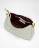 White Quilted Nappa Leather Bag - Whiskey Skies - MYRA BAGS