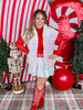 White Sequin Sleeveless Puffer Vest - Whiskey Skies - SOUTHERN GRACE