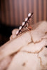 White Stone Chunky Western Cuff Ring - Whiskey Skies - BOHO RANCH SHOP