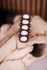 White Stone Chunky Western Cuff Ring - Whiskey Skies - BOHO RANCH SHOP