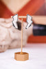 White Stone Lightning Bolt Earrings - Whiskey Skies - MYRA BAGS