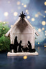 White Wood & Black Metal Nativity Decorative Scene - Whiskey Skies - WT COLLECTION