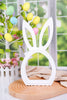 White Wooden Bunny Head Cutout - Whiskey Skies - WT COLLECTION