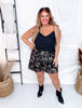 Whoa Pony Western Inspired Shorts W/ Back Elastic Band - Whiskey Skies - 2 FLY CO.