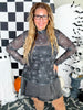 Wicked West Spider Web Long Sleeve Mesh Top - Whiskey Skies - STERLING KREEK